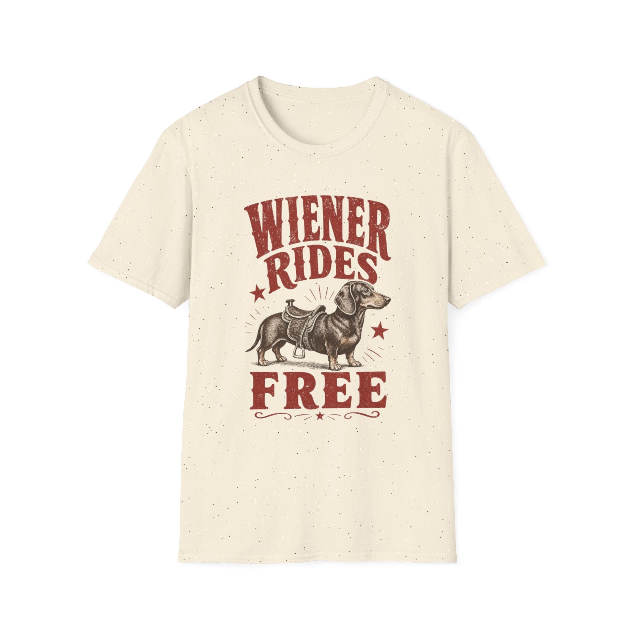 "Wiener Rides Free" Tee
