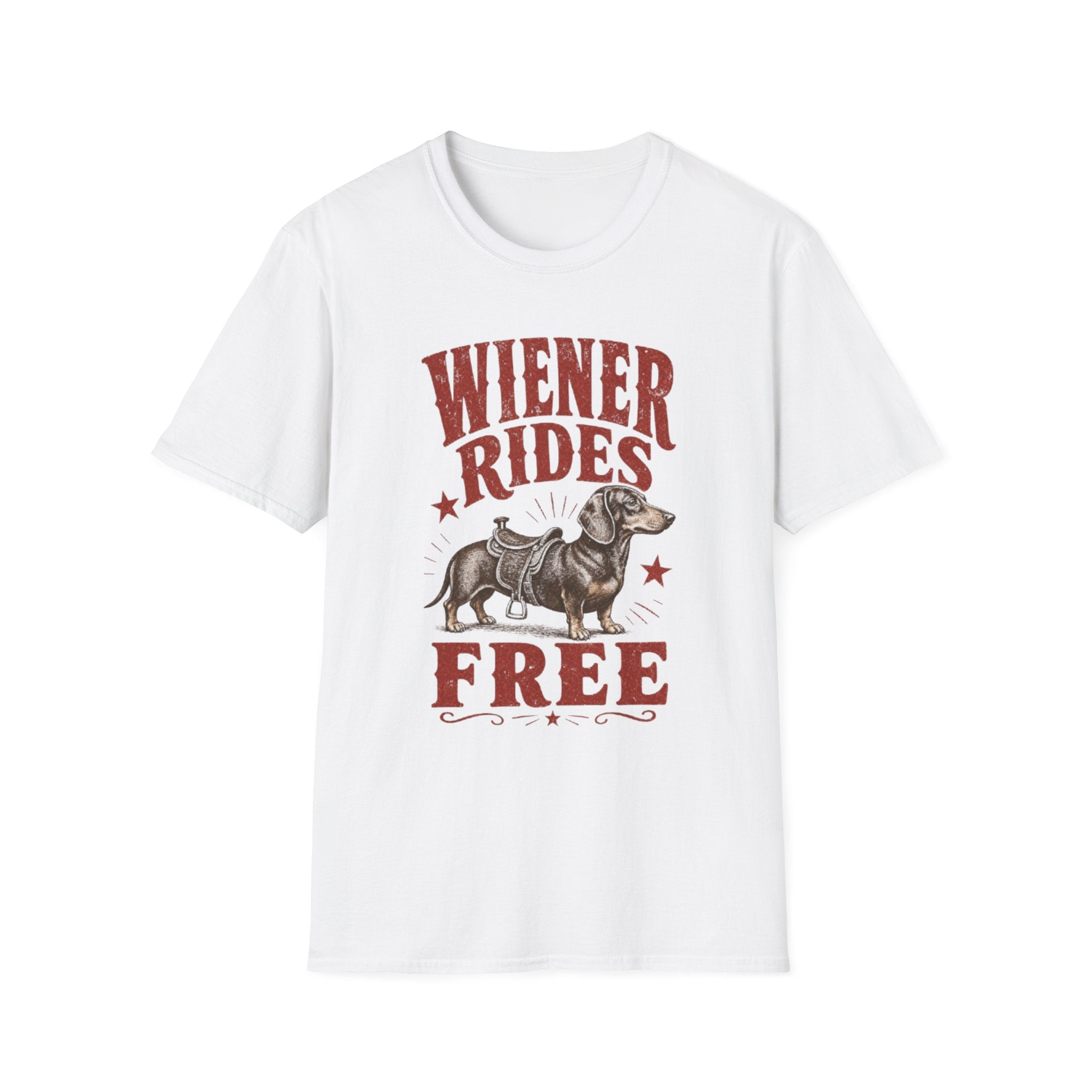"Wiener Rides Free" Tee