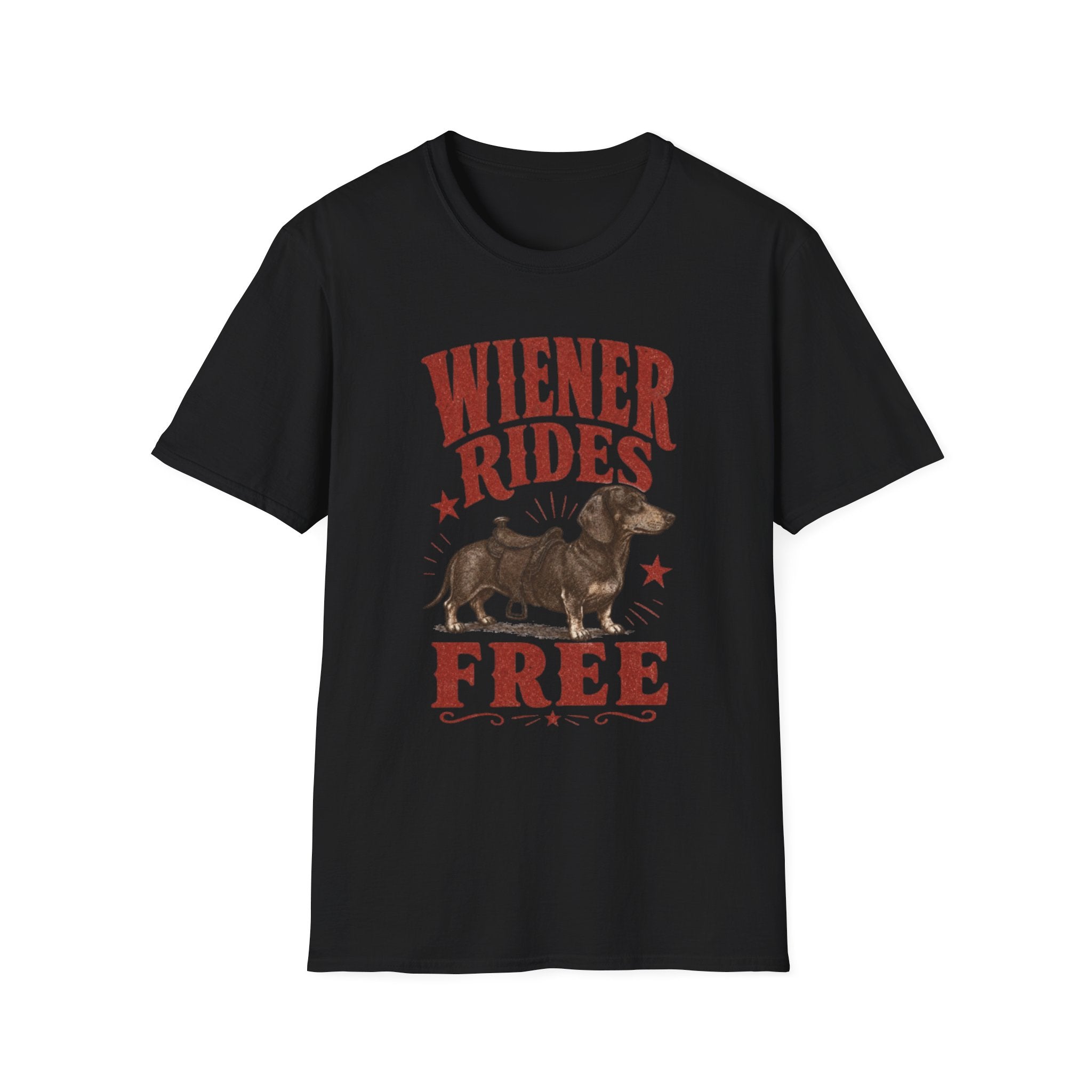 "Wiener Rides Free" Tee