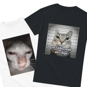 Cat Face Shirt Set